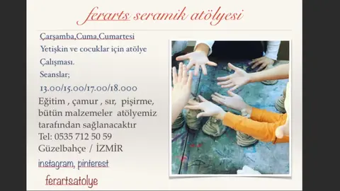 Tatil başladı, Seramik yapalım