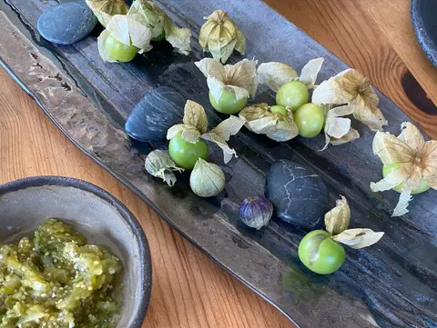 Tomatillo ile yeni tanıştım domatese benzeyen meksika